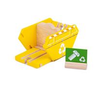 Bigjigs Rail Recycling Skip, Wooden Train Track Accessory