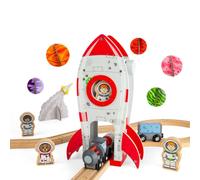 Bigjigs Rail Rocket Ship Bigjigs Rail Multicolor