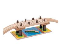 Bigjigs Rail Safari Rope Bridge - Other Major Wooden Rail Brands are Compatible