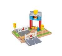 Bigjigs Rail Signal Box Tunnel - Wooden Train Set Accessories, Tunnels For Trains & Railway Sets, Classic Kids Toys, Compatible With Other Major Wood Rail Brands, For 3+ Year Olds