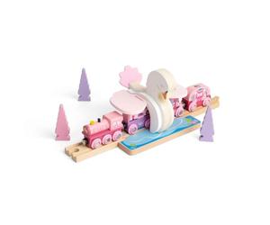 Bigjigs Rail Swan Tunnel, Wooden Fairy Train Set Accessory | Compatible with Most Major Wooden Fairy Train Sets