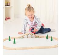 Bigjigs Rail 3 Arch Bridge, Wooden Train Set Accessories, Train Set Bridges