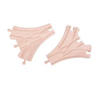 Bigjigs Rail Three Way Points (Pack of 2) - Other Major Wooden Rail (US IMPORT)