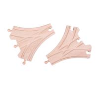 Bigjigs Rail Three Way Points (Pack of 2) - Other Major Wooden Rail (US IMPORT)