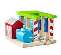 Bigjigs Rail Wood Train Washer | Accessories for Wooden Railway Tracks | Unique Expansion Pack | Gifts for 3+ Year Old Toddlers | Kids Educational Toy Set