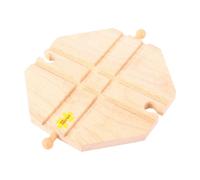 Bigjigs Rail Wooden 4 Way Crossing Plate - Other Major Wood Rail Bra (US IMPORT)