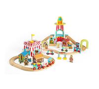 Bigjigs Toys Bigjigs Rail Wooden Fun Fair Train Set, Multi