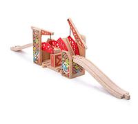 Bigjigs Rail Wooden Graffiti Bridge - Other Major Wood Rail Brands are Compatible