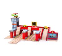 Bigjigs Rail Wooden Grand Central Train Station Set