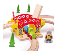 Bigjigs Rail Wooden Lifting Bridge With 2 Track Pieces