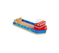 Bigjigs Rail Wooden Railway Train Ferry in Blue Bigjigs Rail Blue