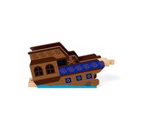 Bigjigs Rail Wooden Shipwreck Bridge, Pirate Themed Train Track Accessory