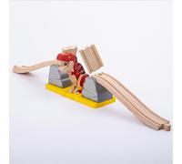 Bigjigs Rail Wooden T-Rex Bursting Bridge