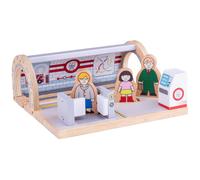 Bigjigs Rail Wooden Underground Train Station, Compatible with other Major Train Sets & Wooden Railways