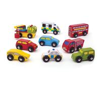 Bigjigs Rail Wooden Vehicle Pack (US IMPORT)
