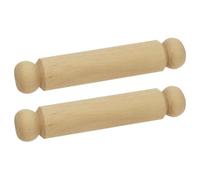 Bigjigs Small Wooden Rolling Pins 2 Pack, Durable Wood Roller Pin Set