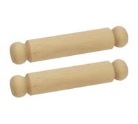 Bigjigs Small Wooden Rolling Pins 2 Pack, Durable Wood Roller Pin Set | For Kids Baking, Playdough & Kitchen Role Play, Pretend & Cooking Toys for Children, Mini Bakers Gift for Kids Age 12+ Months