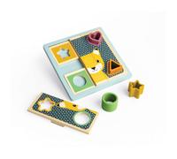 Bigjigs Toys 10 Piece Silicone Shape Sorter & Puzzle Board Bigjigs Toys Multicolor