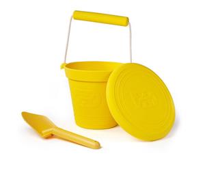 Bigjigs Toys 3 Piece Silicone Beach Bundle - Honey Yellow