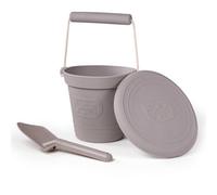 Silicone Bucket And Spade Set Bigjigs Toys Mid Grey One Size