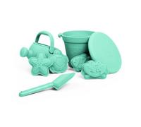 Bigjigs Toys Eggshell Green Silicone Beach Toys Bundle (5 Pieces)