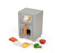 Bigjigs Toys Air Fryer - Wooden Kitchen Accessory For Children, Kids Cooking Sets & Appliances, Toddler Pretend Play Accessories, Children’s Gifts, Age 3 + Year Olds