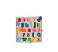 Bigjigs Toys Wooden Abc Puzzle, Lowercase Letters, Multi