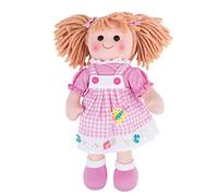 Bigjigs Toys Ava Rag Doll, 34cm Plush Soft Doll from Birth