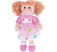 Bigjigs Toys Ava Rag Doll (Medium) - My First Dolly, Plush Soft Dolls, Baby Toy