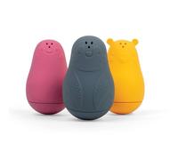 Bigjigs Toys Bath Buddies, 3 Piece Silicone Squirty Bath Animal Toys | 3 Piece Silicone Squirty Bath Toys, Sustainably Made Bath Time Gift for Babies, Age 4+ Months