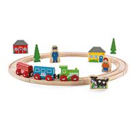 Bigjigs Rail - My First Train Set Wooden Train Set Starter Railway Set Kids Toys
