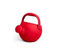 Bigjigs Toys Cherry Red Silicone Watering Can | Easy Grip Handle, Sustainable Silicone Outdoor & Beach Toy for Kids, Temperature & Stain-Resistant