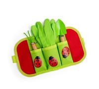 Bigjigs Toys Children's 4 Piece Gardening Belt, Includes Gloves, Spake & Fork