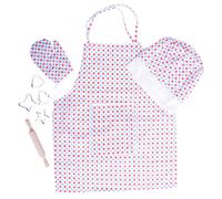 Bigjigs Toys Children's Chef's Outfit inc Apron Hat Accessories Baking Cooking