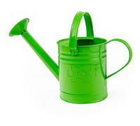 Bigjigs Toys Green Children's Watering Can with Fixed Spout, Top & Side Handle - Sturdy Kids Watering Can, Quality Kids Gardening Tools & Childrens Gardening Sets, Outdoor Toys