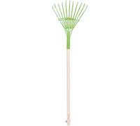 Bigjigs Toys Children's Long Handled Gardening Leaf Rake, 86cm Long, Kids Tools