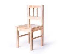 Bigjigs Toys Children's Natural Wooden Chair - Bedroom Playroom Furniture