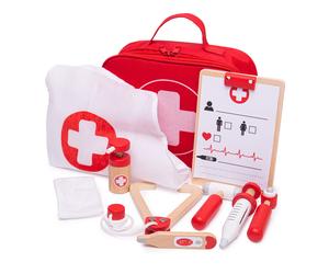 Bigjigs Toys Children's Role Play Set Doctor Nurse Vanity Dentist