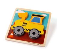 Bigjigs Toys Chunky Lift-Out Digger Puzzle, Wooden Toddler Jigsaw