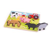 Bigjigs Toys Chunky Lift Out Farm Puzzle