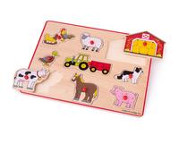 Bigjigs Toys Chunky Lift Out Puzzle - Farm
