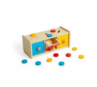 Bigjigs Toys Clasificador de fichas - 16 piezas de juguete Montessori de madera