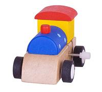 Bigjigs Toys Clockwork Train (Blue with Blue Spots)