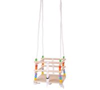 Bigjigs Toys Wooden Cradle Swing with Adjustable Rope, none