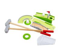 Bigjigs Toys Crazy Golf Set, Wooden Mini Golf with Obstacles & Golf Clubs