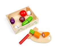 Bigjigs Toys Cutting Vegetables Crate with Chopping Board and Knife