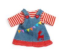 Bigjigs Toys Denim Pinafore Dress, Small Ragdoll Clothes Set