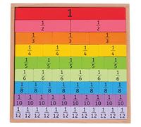 Bigjigs Toys Educational Fractions Tray with Decimals
