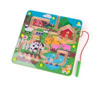 Bigjigs Toys, Farmyard Maze Puzzle, Wooden Toys, Wooden Puzzle, Jigsaw For 3 4 5 Year Olds, Children's Puzzles