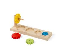 Bigjigs Toys Flower Sorter, Wooden Shape Sorting & Stacking Toy | Eco Friendly Wooden Shape Sorting & Stacking Toy, Sustainably Made Montessori Gift, Age 12+ Months